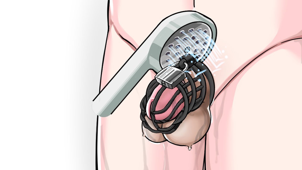 リング周りを洗う