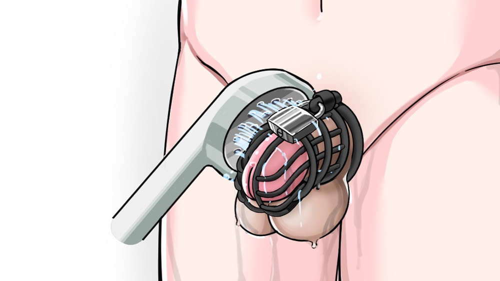 竿ケース内を洗う